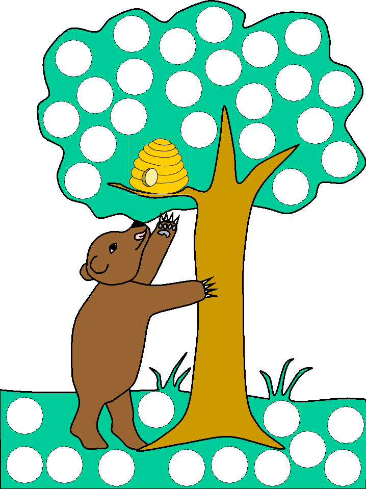 bear bingo dauber art