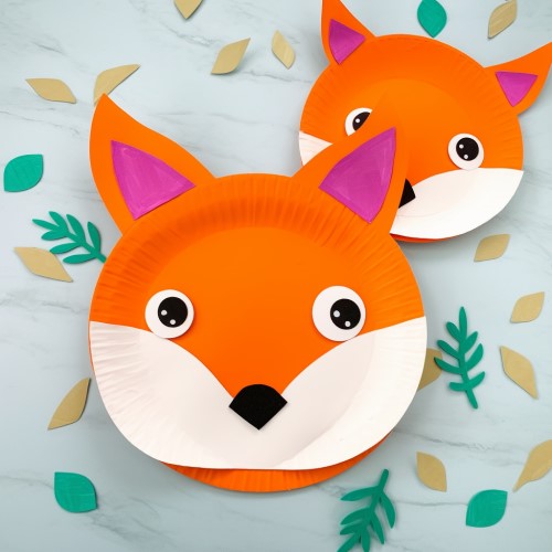 Paper Plate Fox Craft