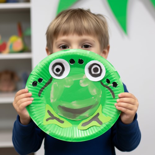 Paper Plate Frog Craft