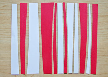 paper strip maple leaf craft