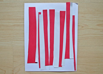 paper strip maple leaf craft
