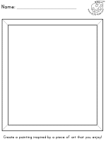 art worksheet