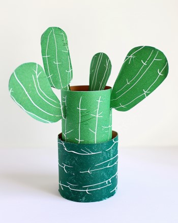 cardboard tube cactus craft