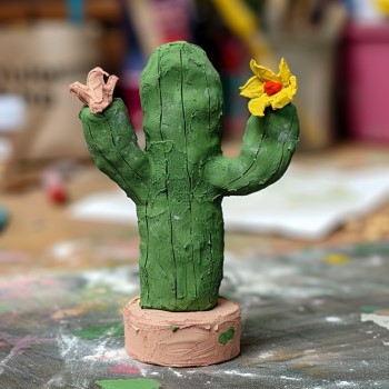 cactus clay craft