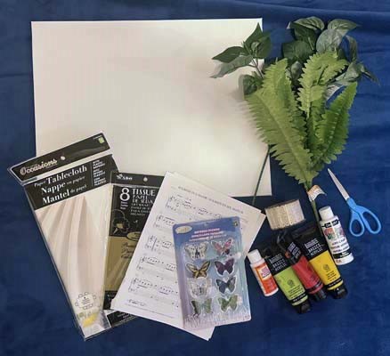 decoupage canvas materials