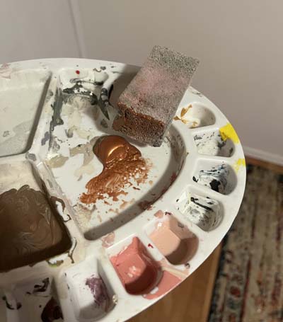 add mod podge over top
