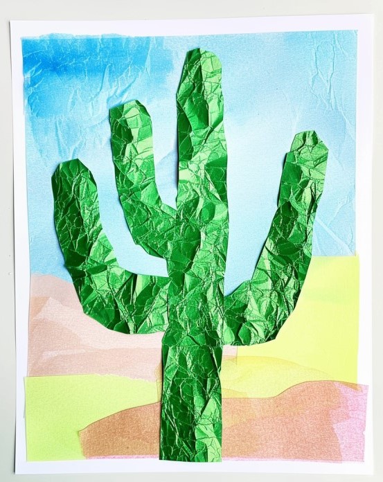 tissue paper saguaro cactus