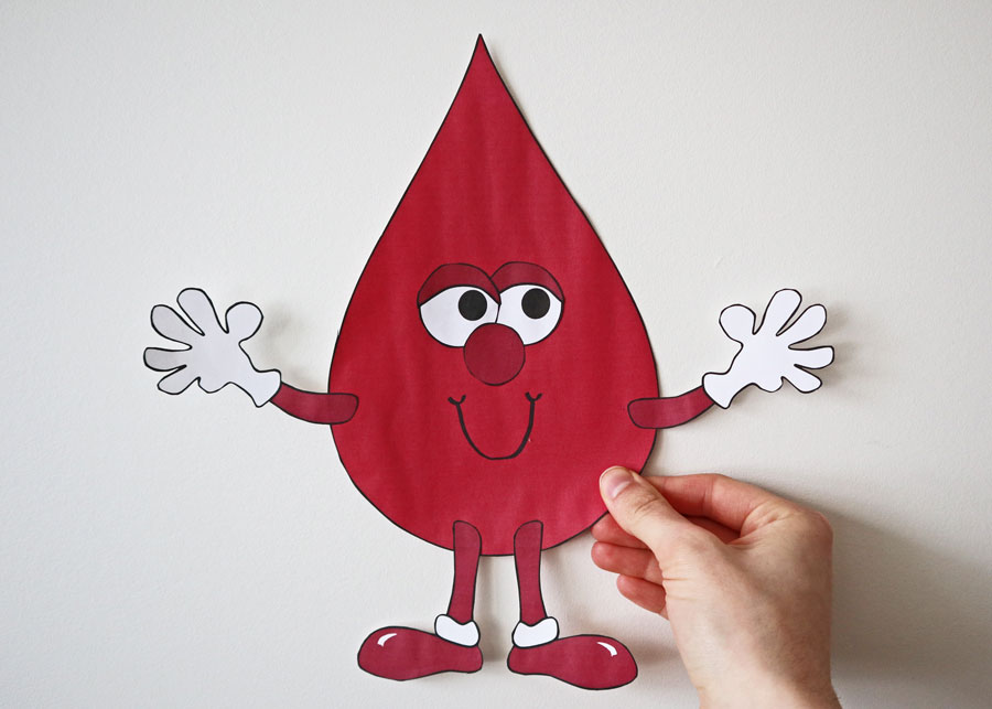 blood donation paper craft