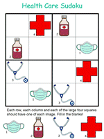 health care sudoku puzzle worksheets
