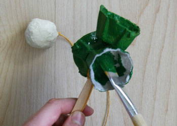 Egg Carton Kendama Craft
