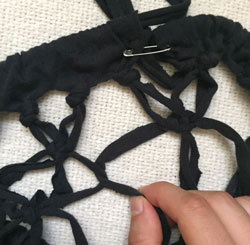 DIY macrame produce bag