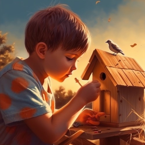 building a birdhouse