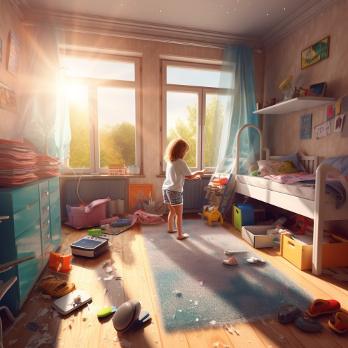cleaning room