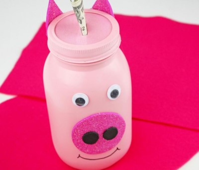 Mason Jar Piggy Bank