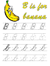 letter b tracer page