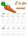 letter c tracer page