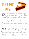 letter p tracer page