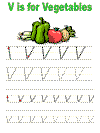 letter v tracer page