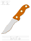 knife learn to print tracer page