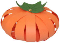 Paper Strip Pumpkin Craft
