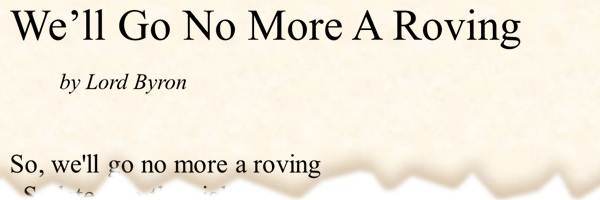 printable poetry template in Times Roman font