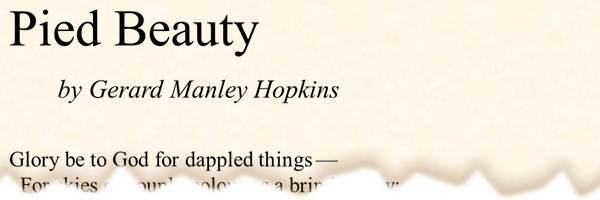 printable poetry template in Times Roman font