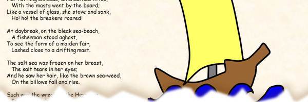 printable poetry template in Comic Sans font