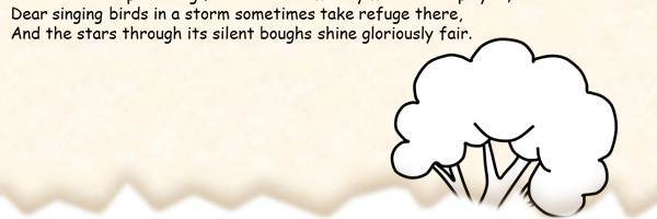 Comic Sans Printable Poetry Coloring Page