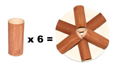 TP Roll Campfire Craft Step One