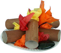 campfire toilet paper roll craft