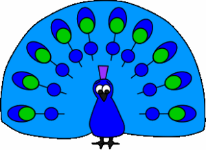 Small Abdul and the Caliph's Daughter: peacock