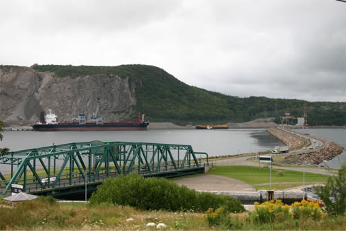Canso Causeway from the Cape Breton side.