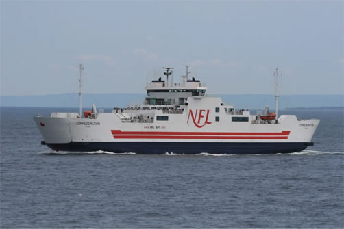 The ferry between Wood Island, PEI and Caribou, NS.