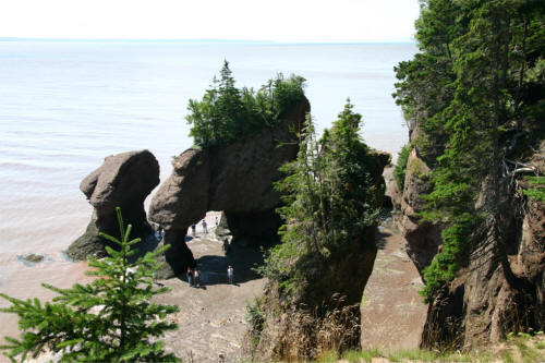 Hopewell Rocks in New Brunswick, Canada