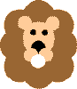 shapes lion paper craft