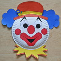 Clown Paper Plate Craft