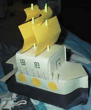 milk carton pirate ship