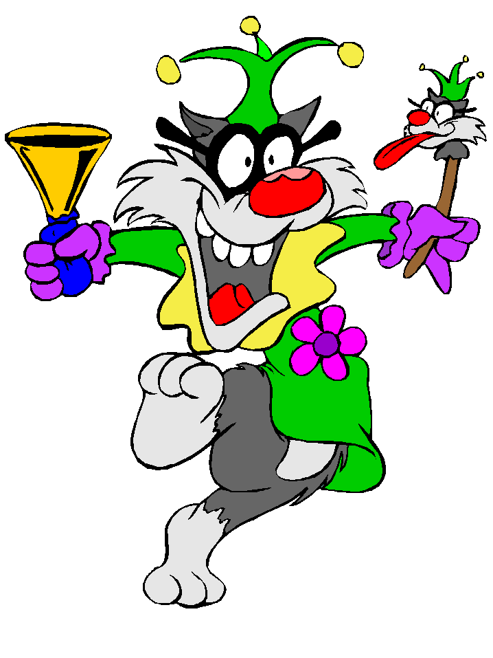 mardi gras jester coloring page