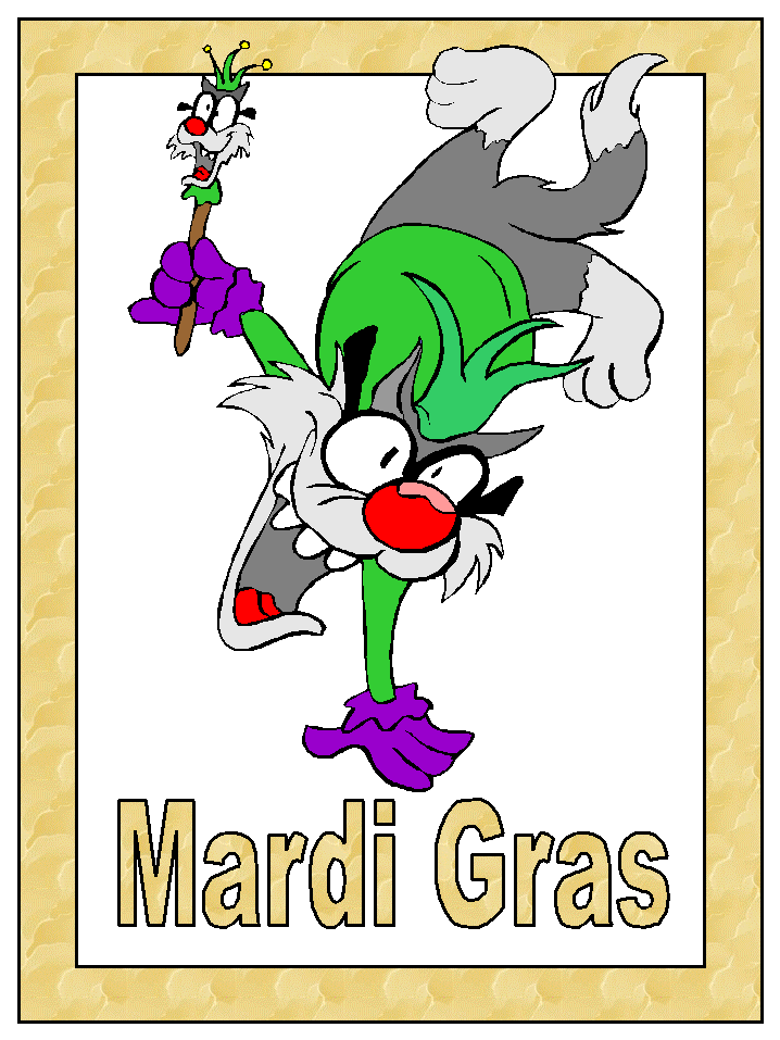 mardi gras jester coloring page