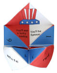 USA Origami Fortune Teller