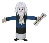 Thomas Jefferson Toilet Paper Roll Craft