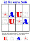 USA or Fourth of July Sudoku