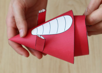 3D paper dinosaur craft