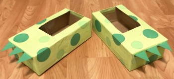 Dinosaur shoes craft