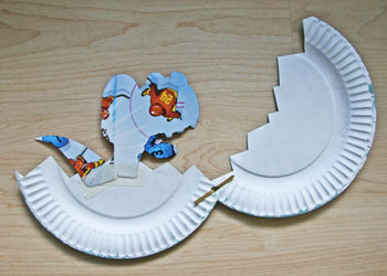 baby dinosaur paper plate craft