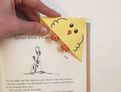 corner bookmark instructions