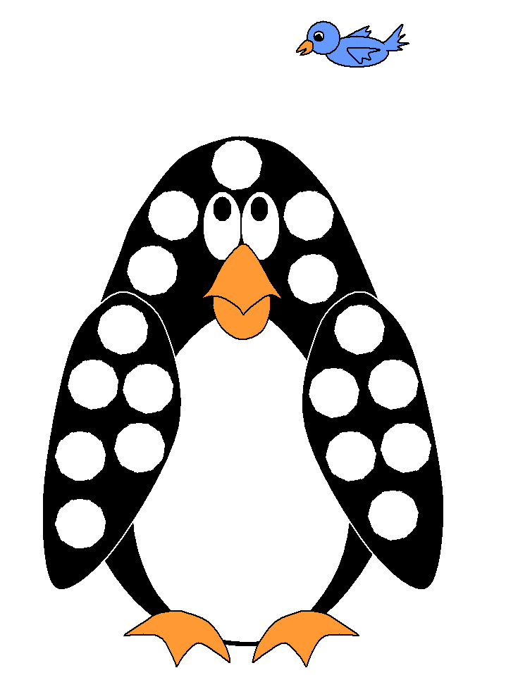 Penguin bingo dauber art worksheet