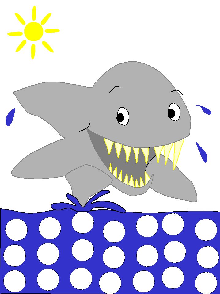 Shark Bingo Dauber Art worksheet