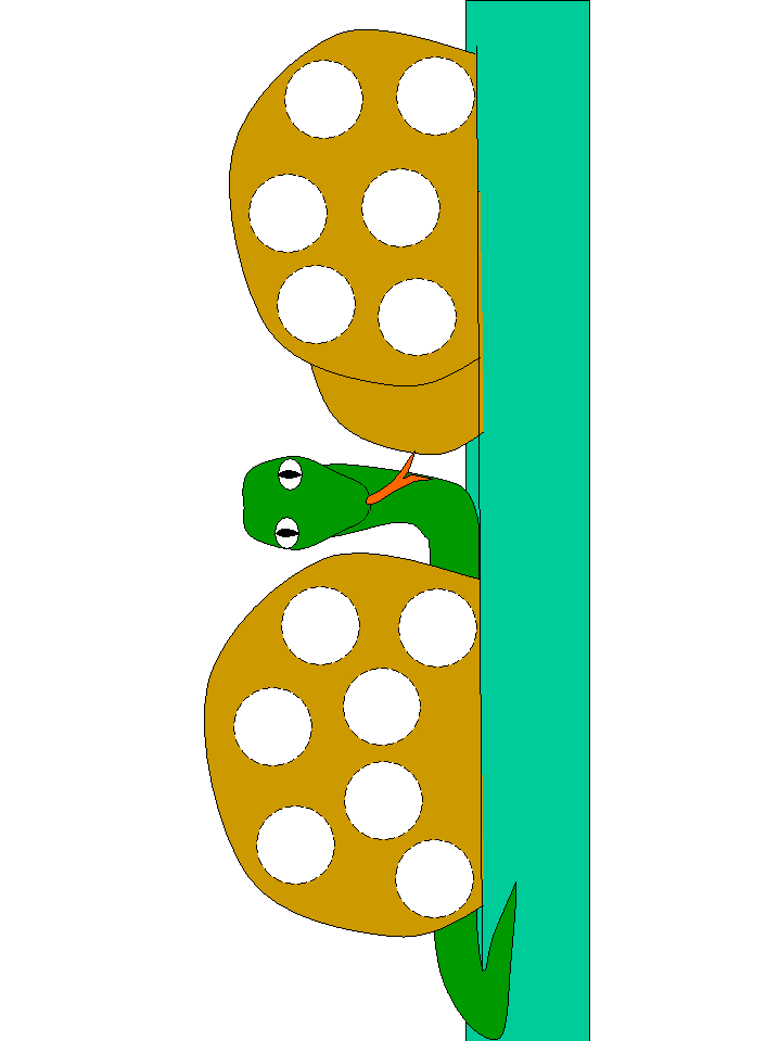 Snake int he grass Bingo Dauber Art