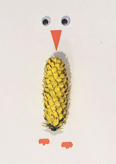 Pine Cone Chick Craft